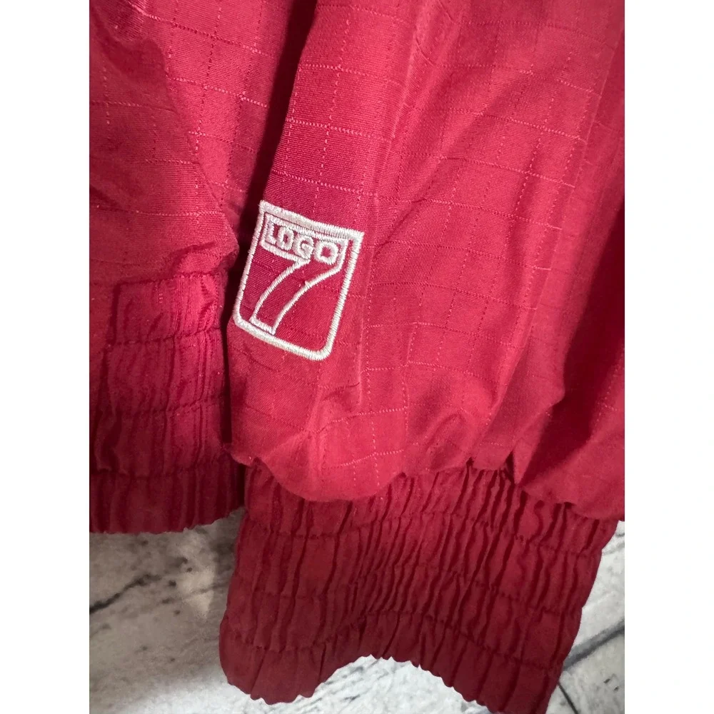 LOGO‎ 7 Arkansas Razorbacks Track Jacket Windbreaker Mens XXL Red
